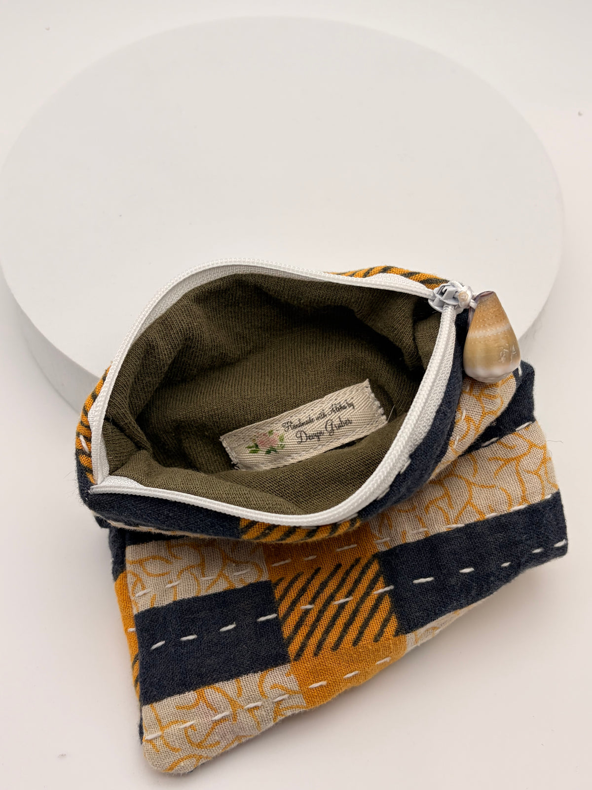 Kantha Shell Pouch Set