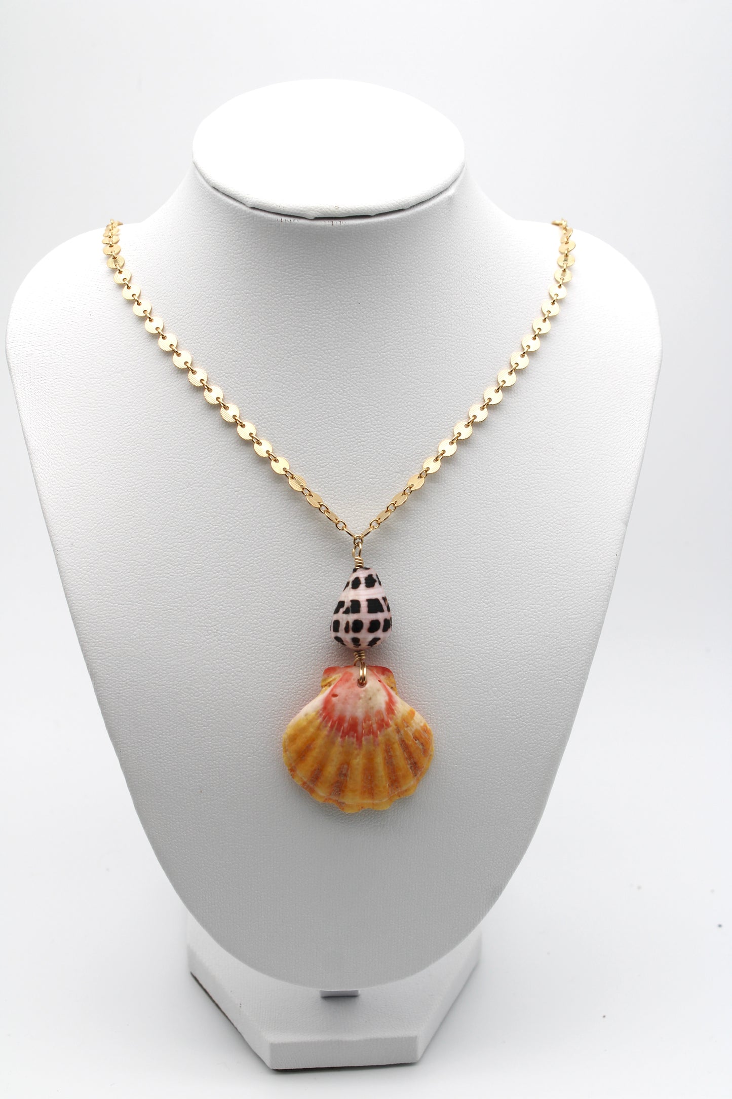 Hebrew Sunrise Shell Necklace