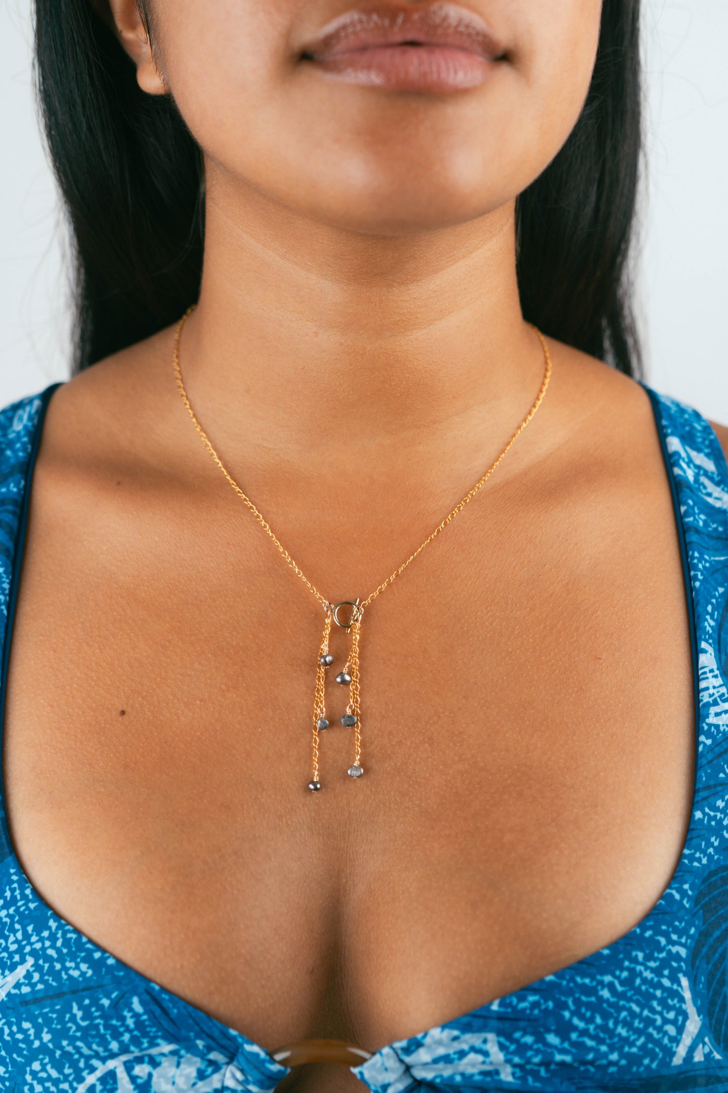 Keshi Pearl Waterfall Necklace