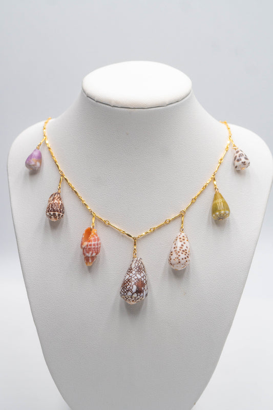 Multi Shell Charm Necklace