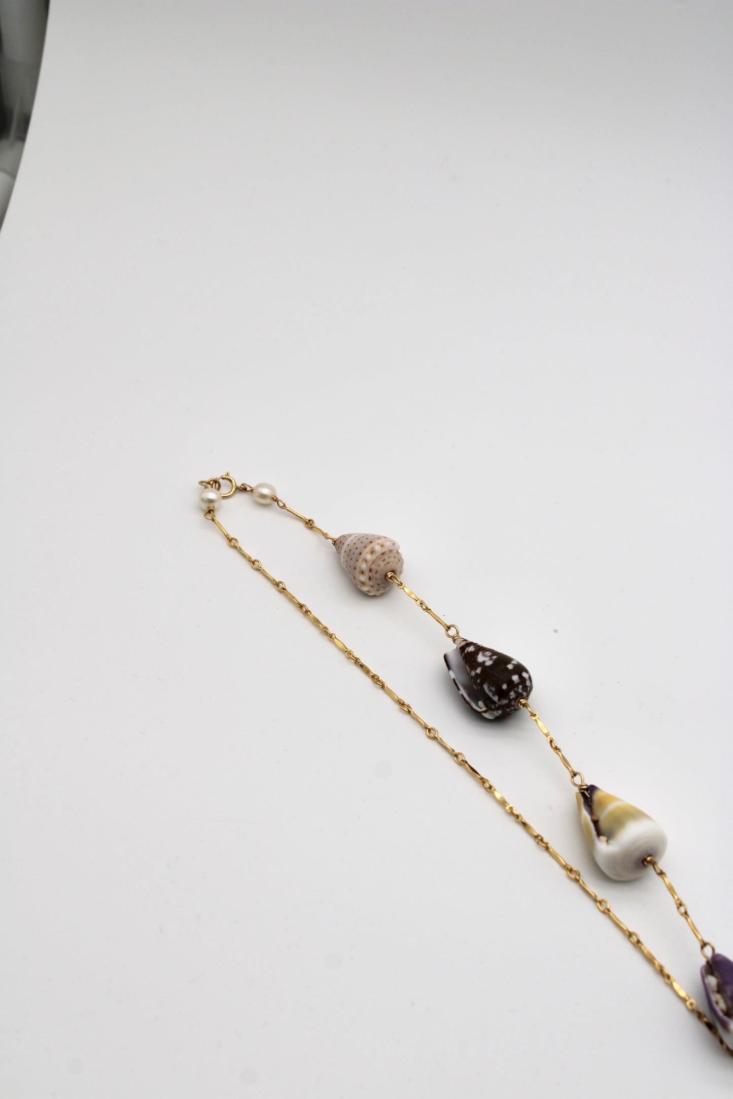 Asymmetrical Multi-Shell Necklace - 1 Inch Shells