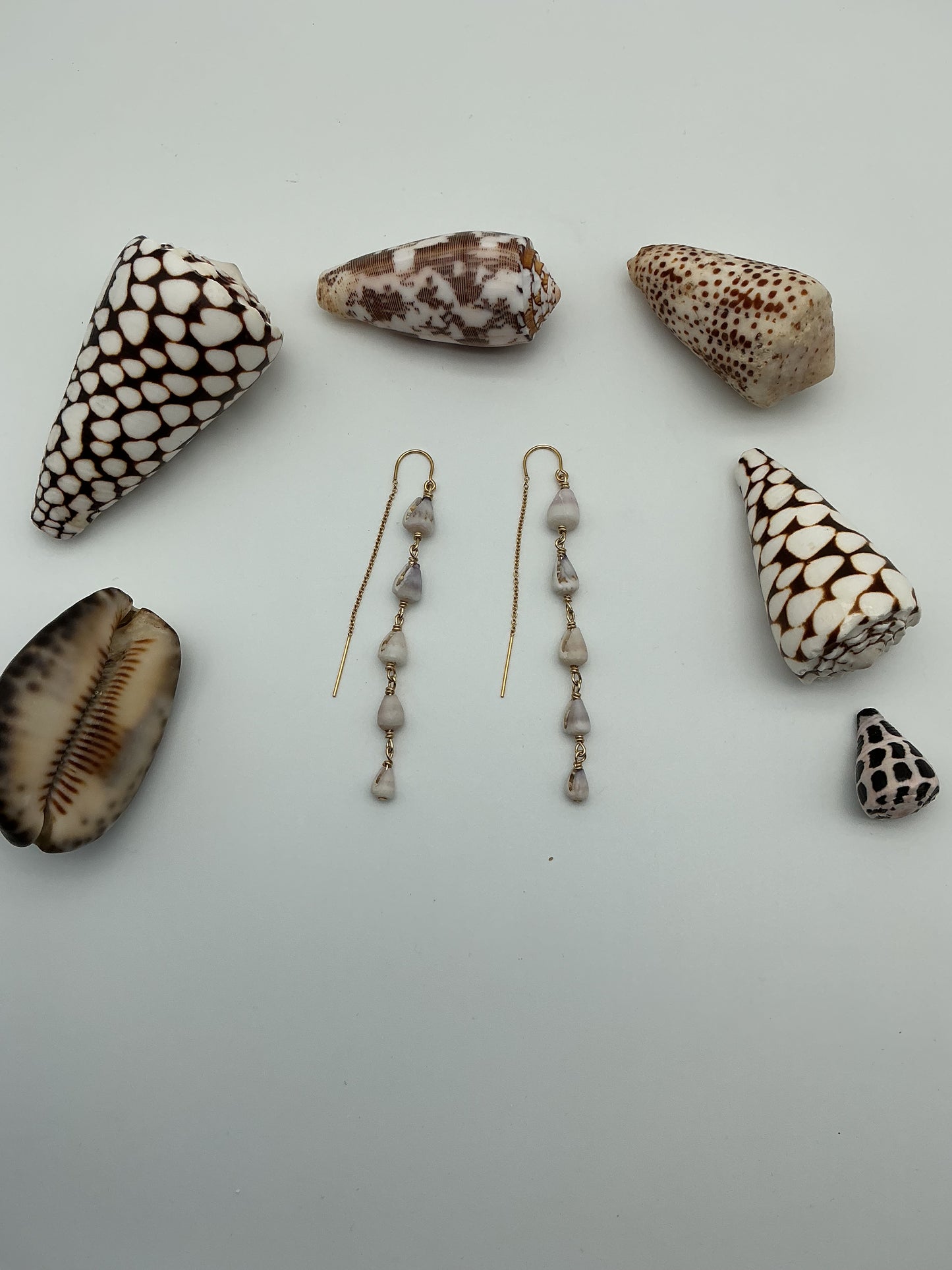 Dwarf Cone Threader Earrings