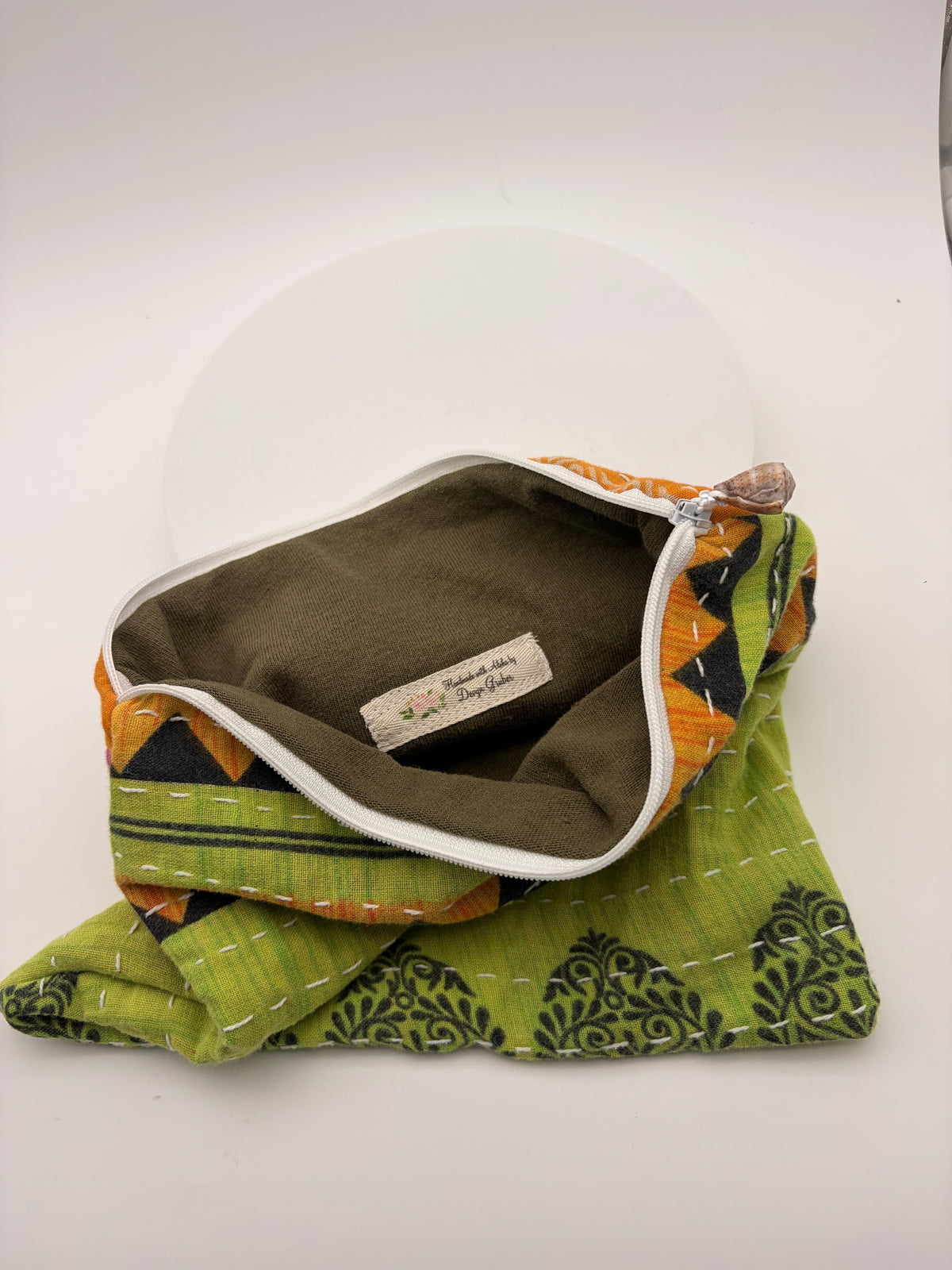 Kantha Shell Pouch Set