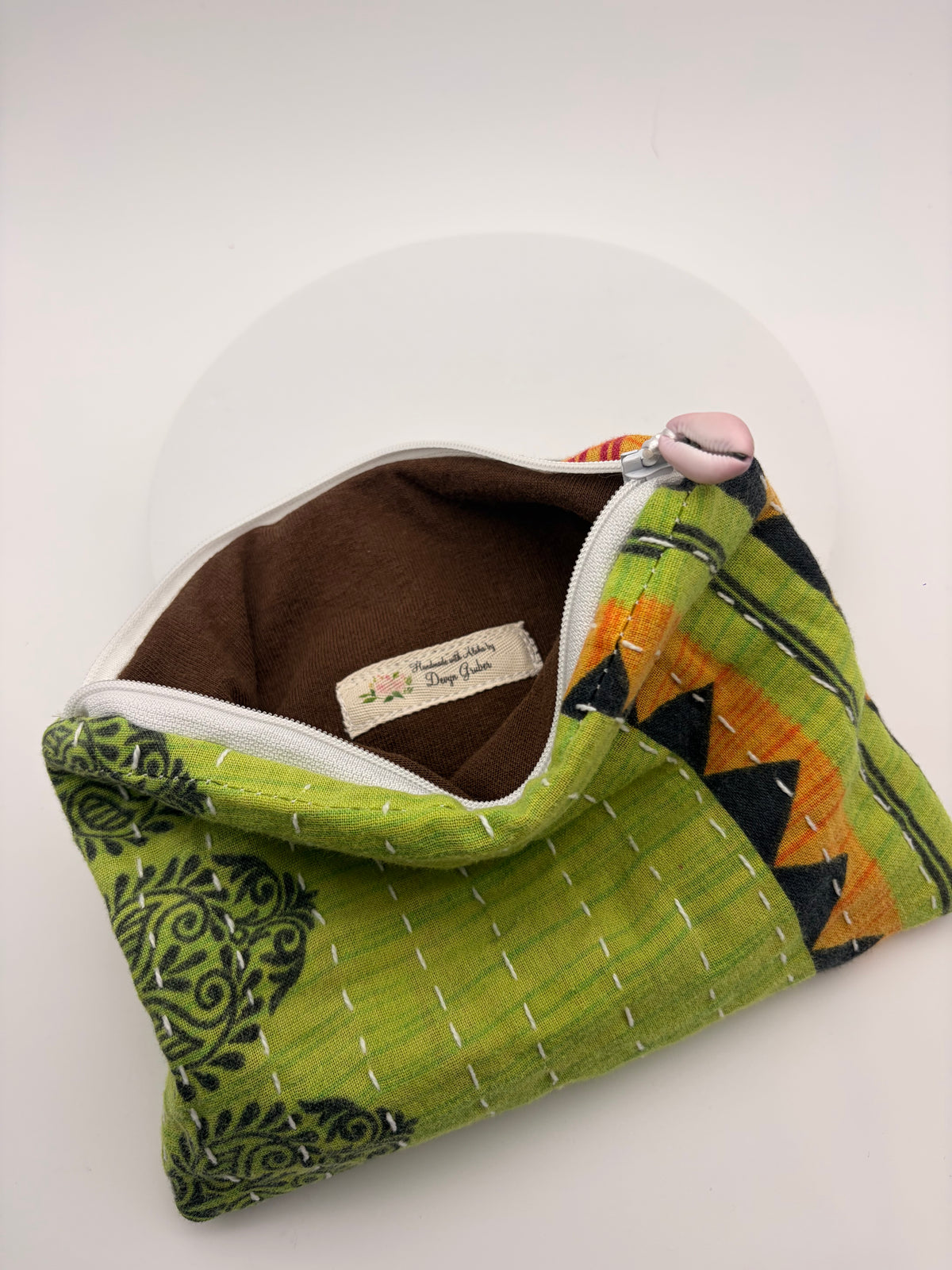 Kantha Shell Pouch Set