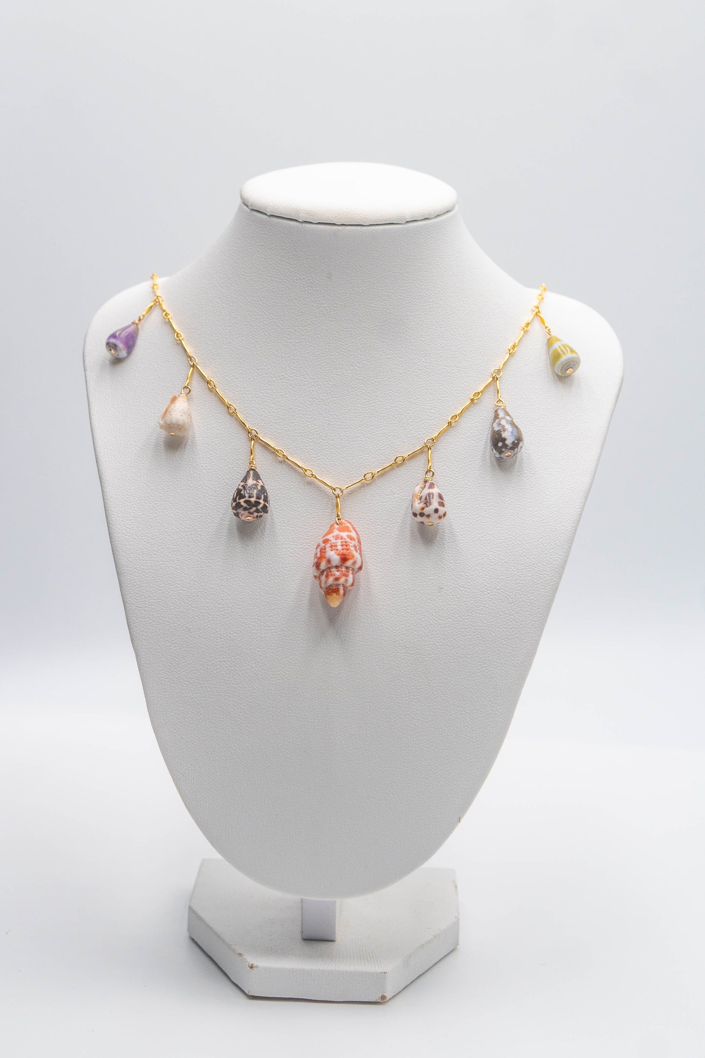 Multi Shell Charm Necklace