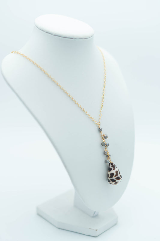 Hebrew Cone Waterfall Necklace