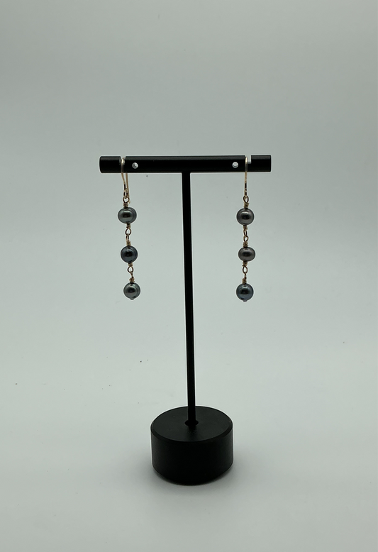 Light Blue Akoya Pearl Earrings