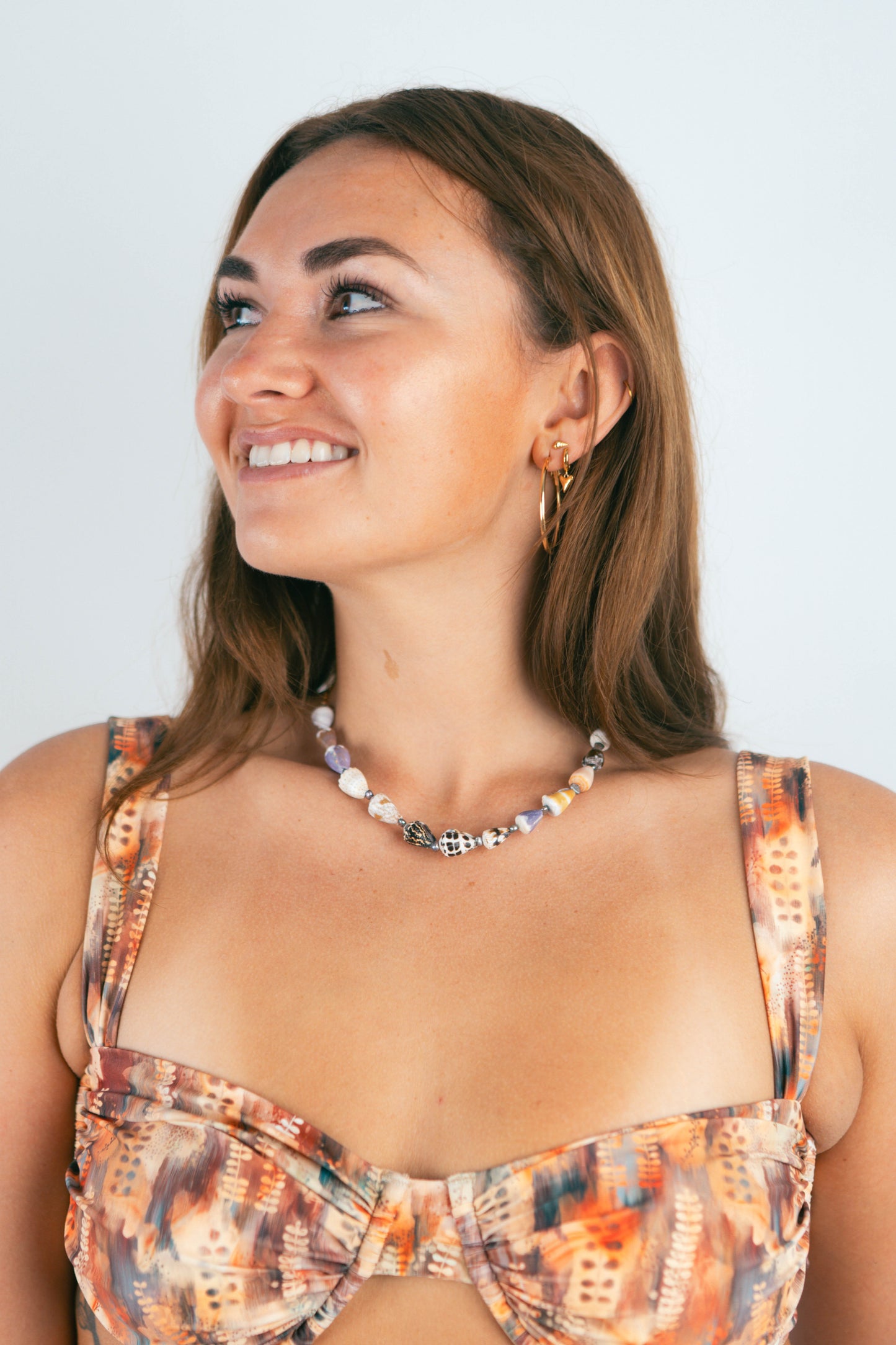 Mini Shells and Keshi Pearl Necklace