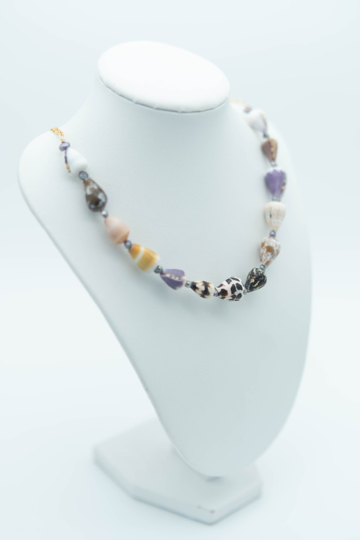 Mini Shells and Keshi Pearl Necklace