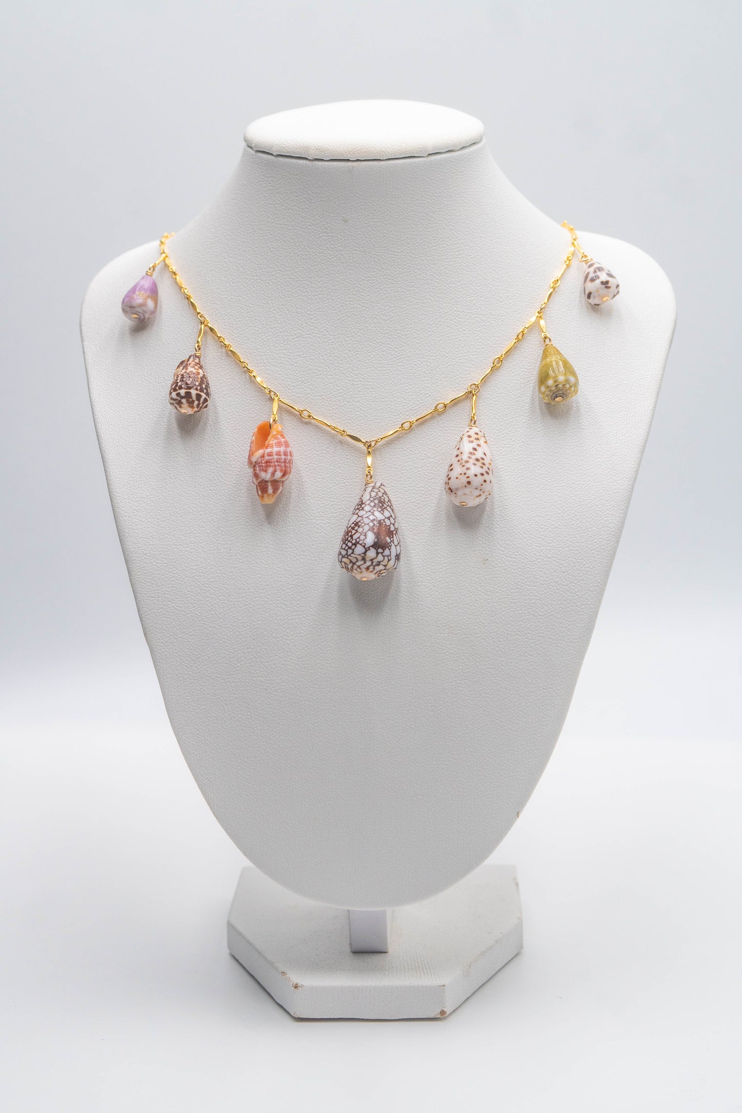Multi Shell Charm Necklace