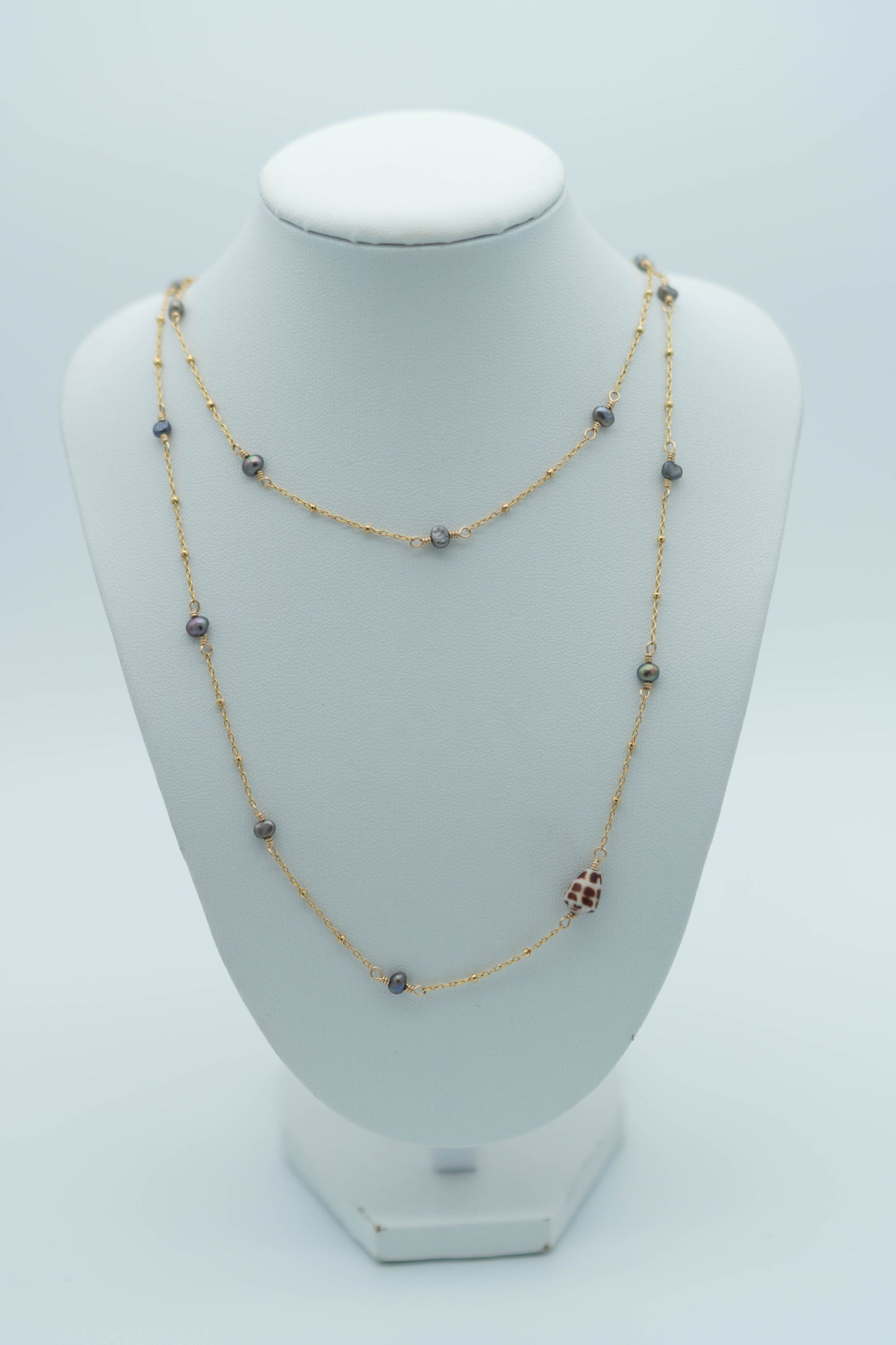 Keshi Pearl Infinity Necklace