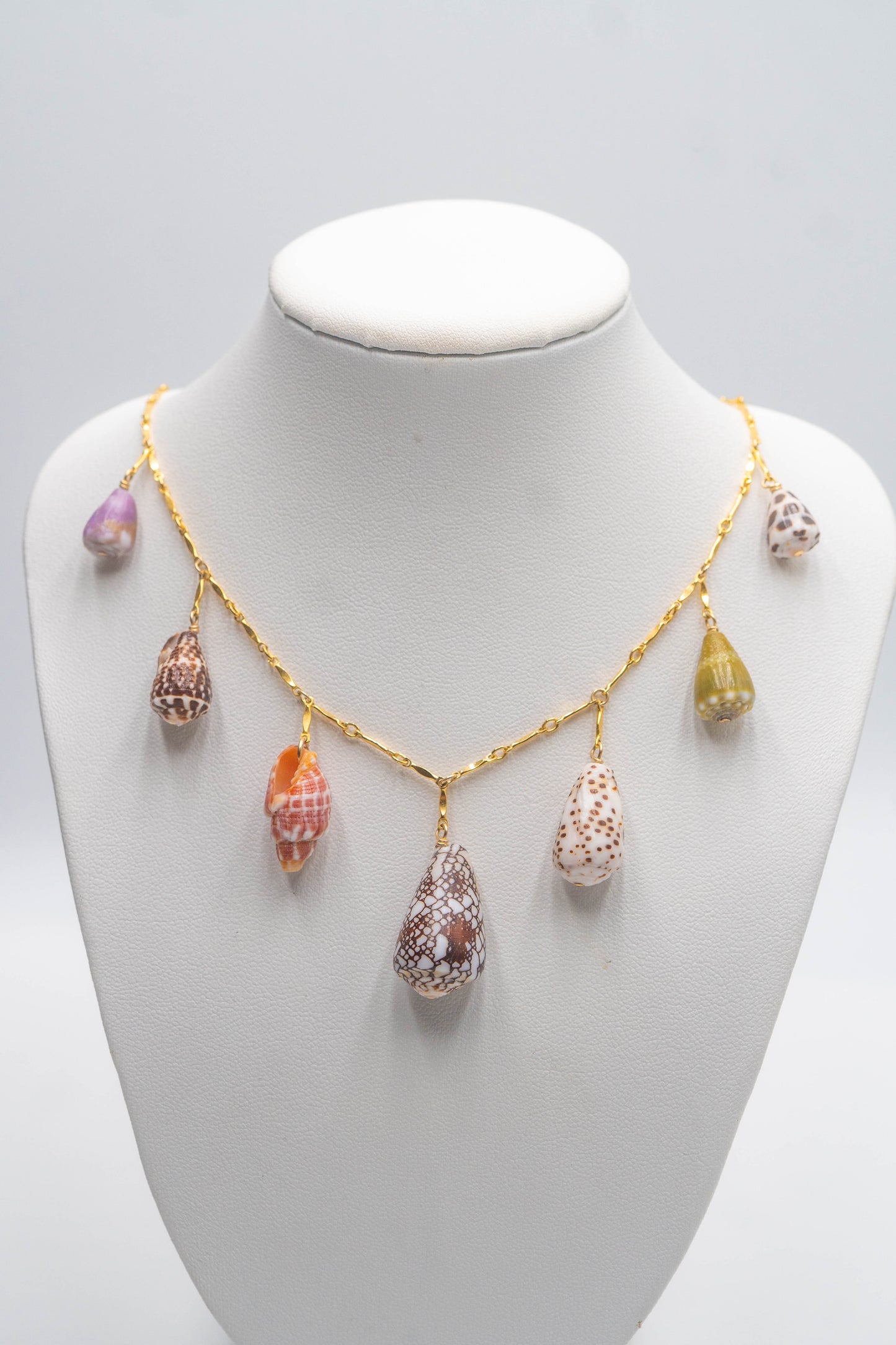 Multi Shell Charm Necklace