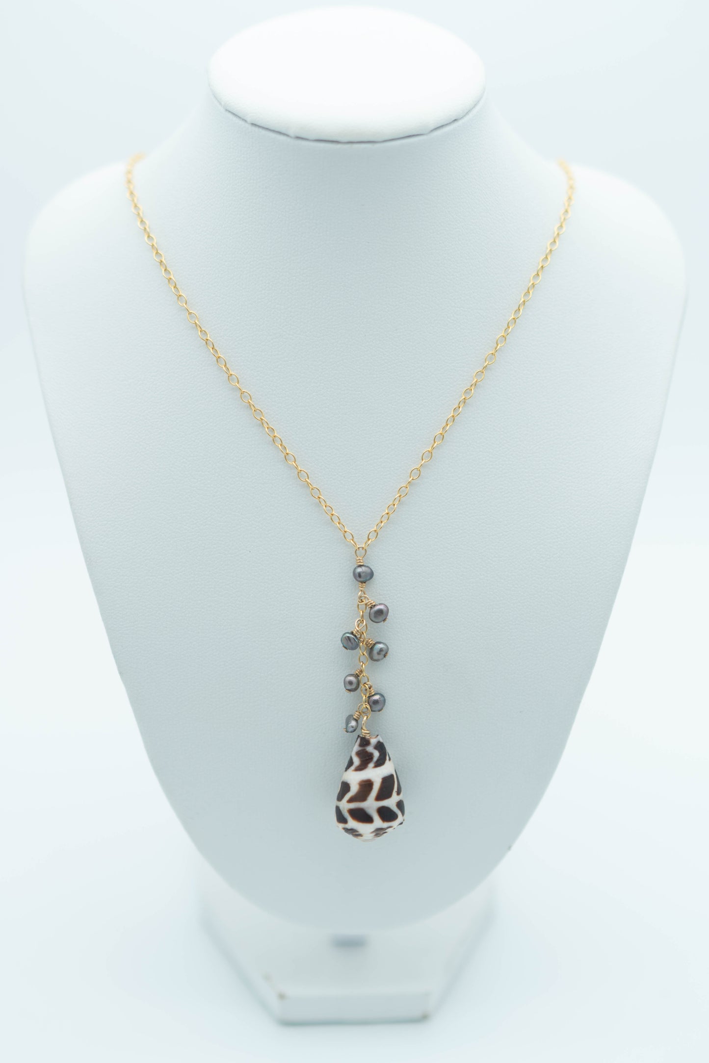 Hebrew Cone Waterfall Necklace