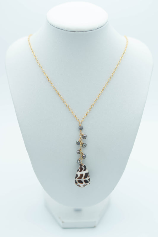 Hebrew Cone Waterfall Necklace
