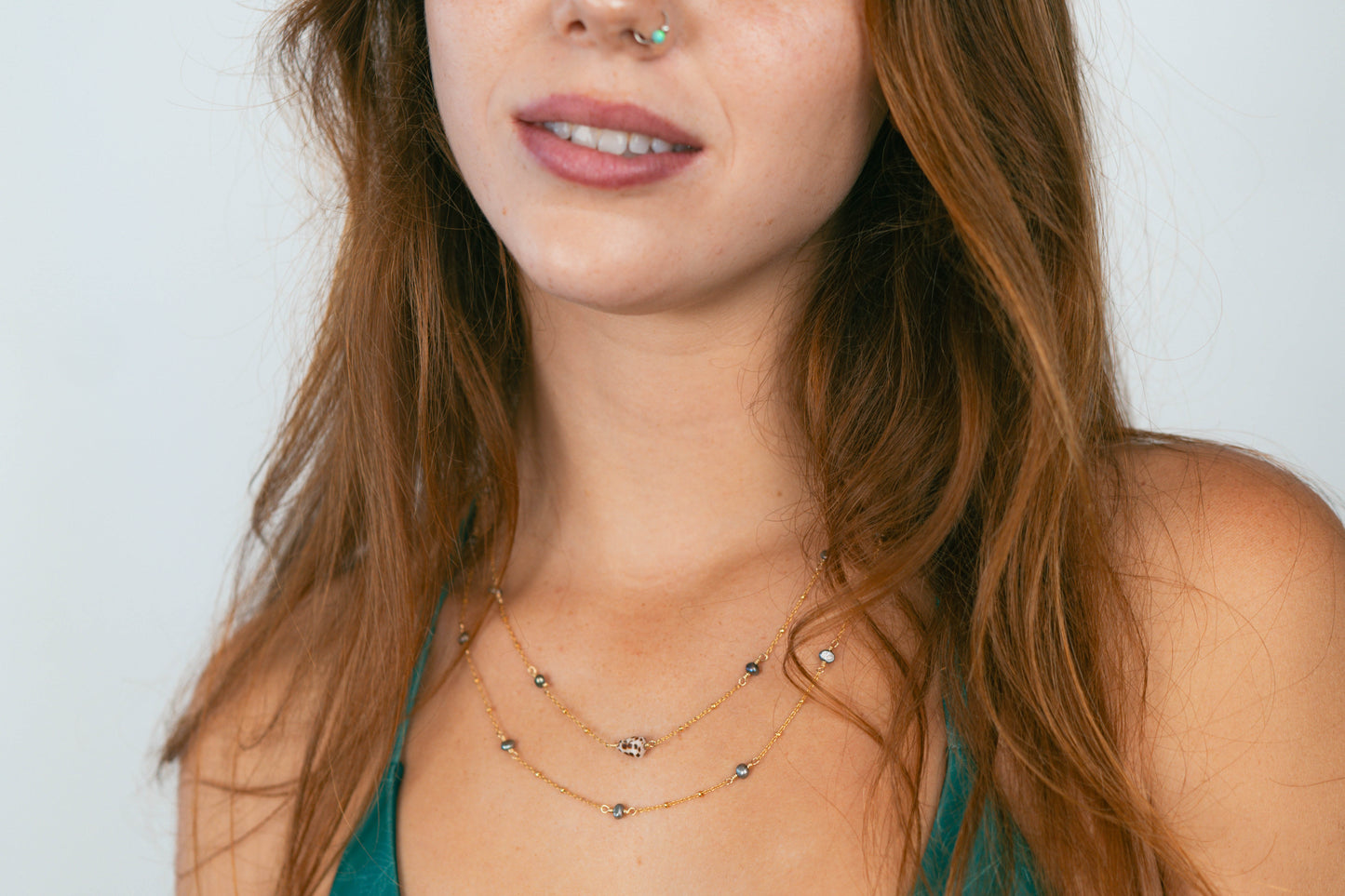 Keshi Pearl Infinity Necklace