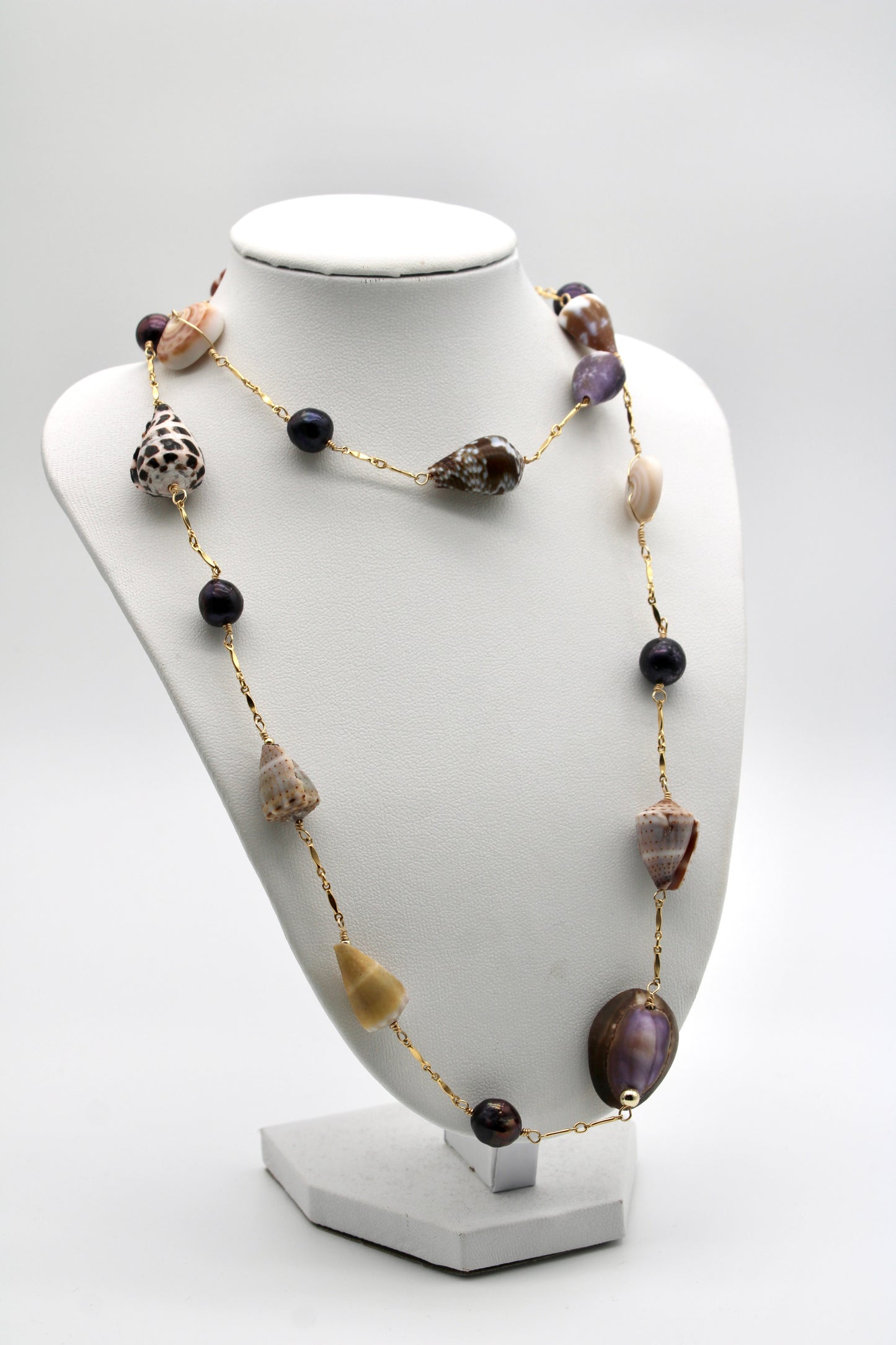 Infinity Necklace -  1 Inch Shells