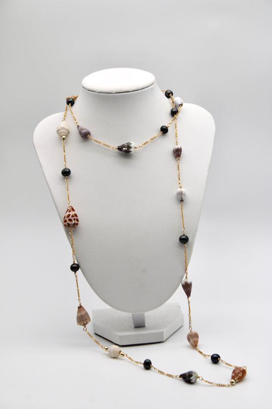 Infinity Necklace - .75 Inch Shells