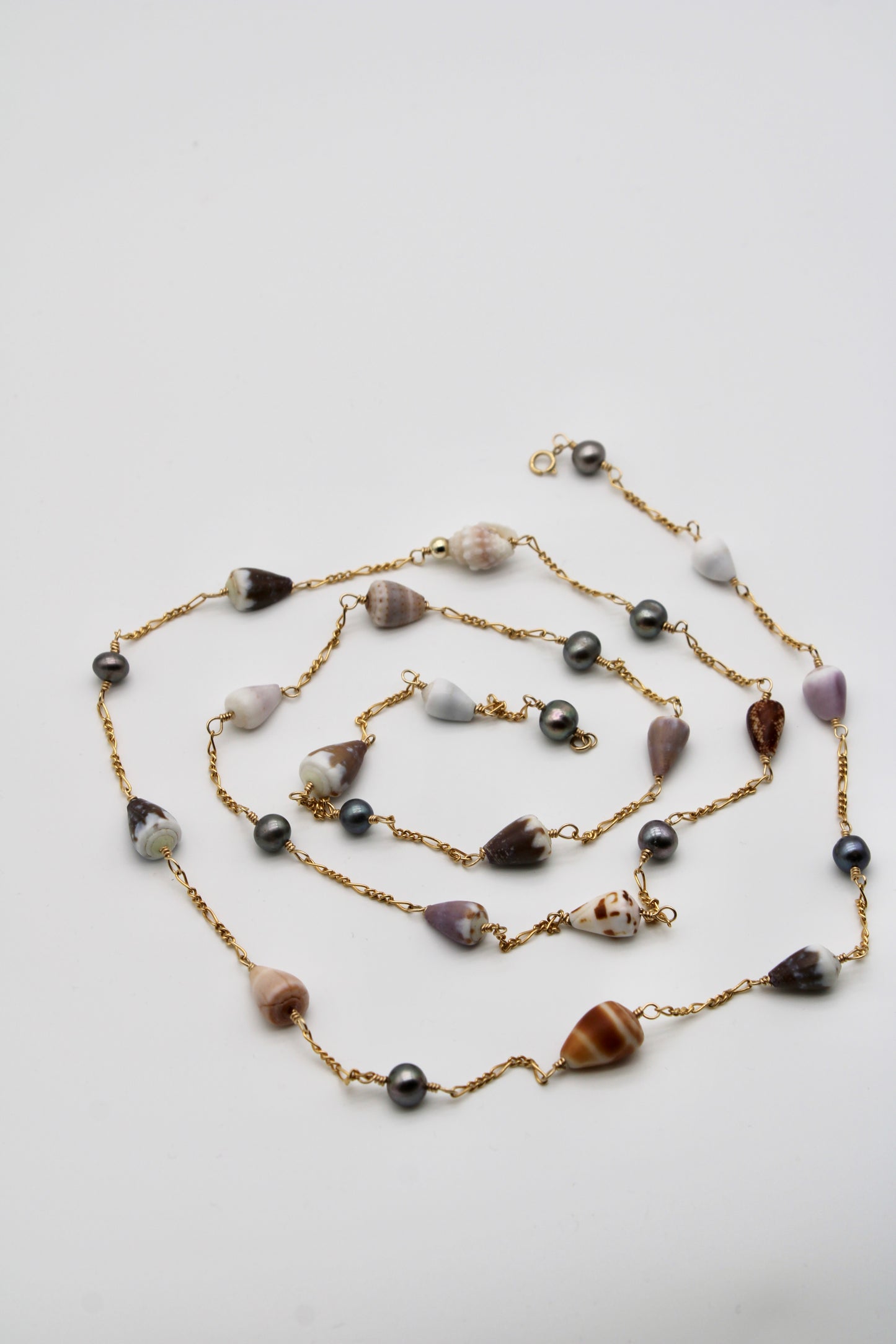 Infinity Necklace - .5 Inch Shells