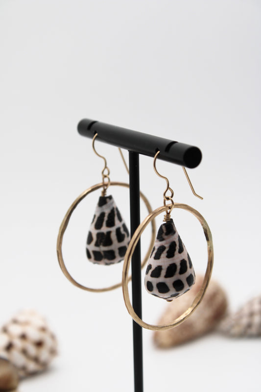 Hebrew Hoop Earrings