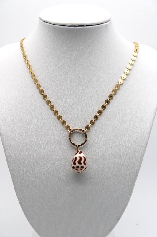 Hebrew Cone Ring Necklace