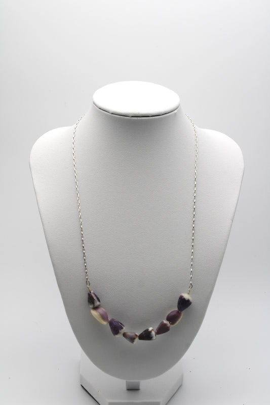 Purple Multi-Shell Necklace